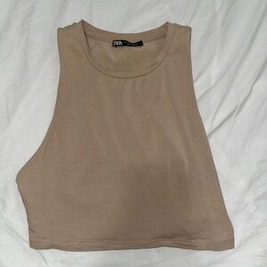 Nude crop top